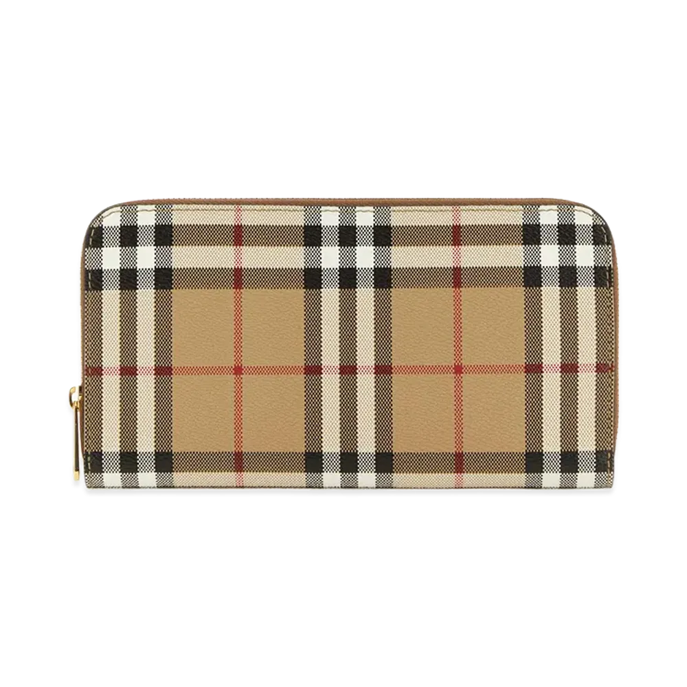 Burberry Women's Printed Canvas Wallet "Beige"