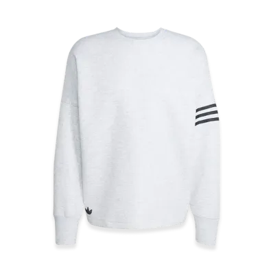 adidas Neuclassics Long Sleeve Oversized Crewneck "Light Grey Heather"