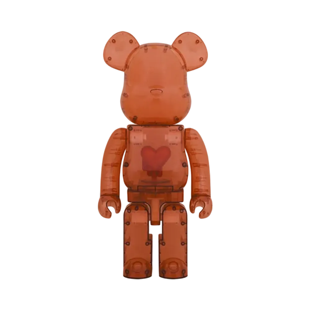 Bearbrick Emotionally Unavailable Clear Red Heart 1000%