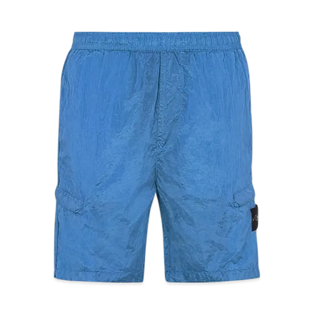 Stone Island L1721 Nylon Metal Garment Dyed Bermuda Shorts - 22SS "Powder Blue"