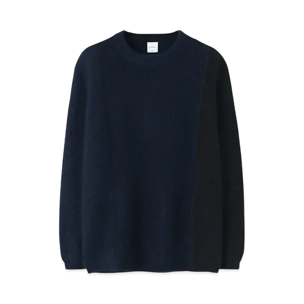 Paul Smith Vertical Gradation Crew Neck Knit "Navy"