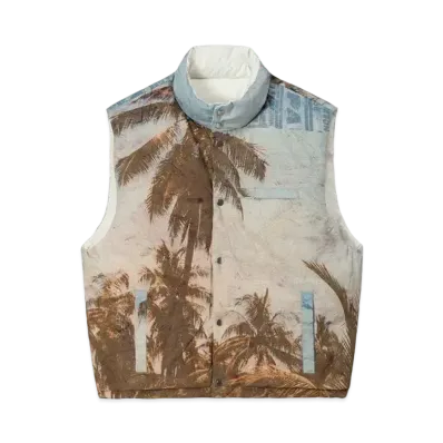 Stussy PETER SUTHERLAND REVERSIBLE DOWN VEST "Bone"
