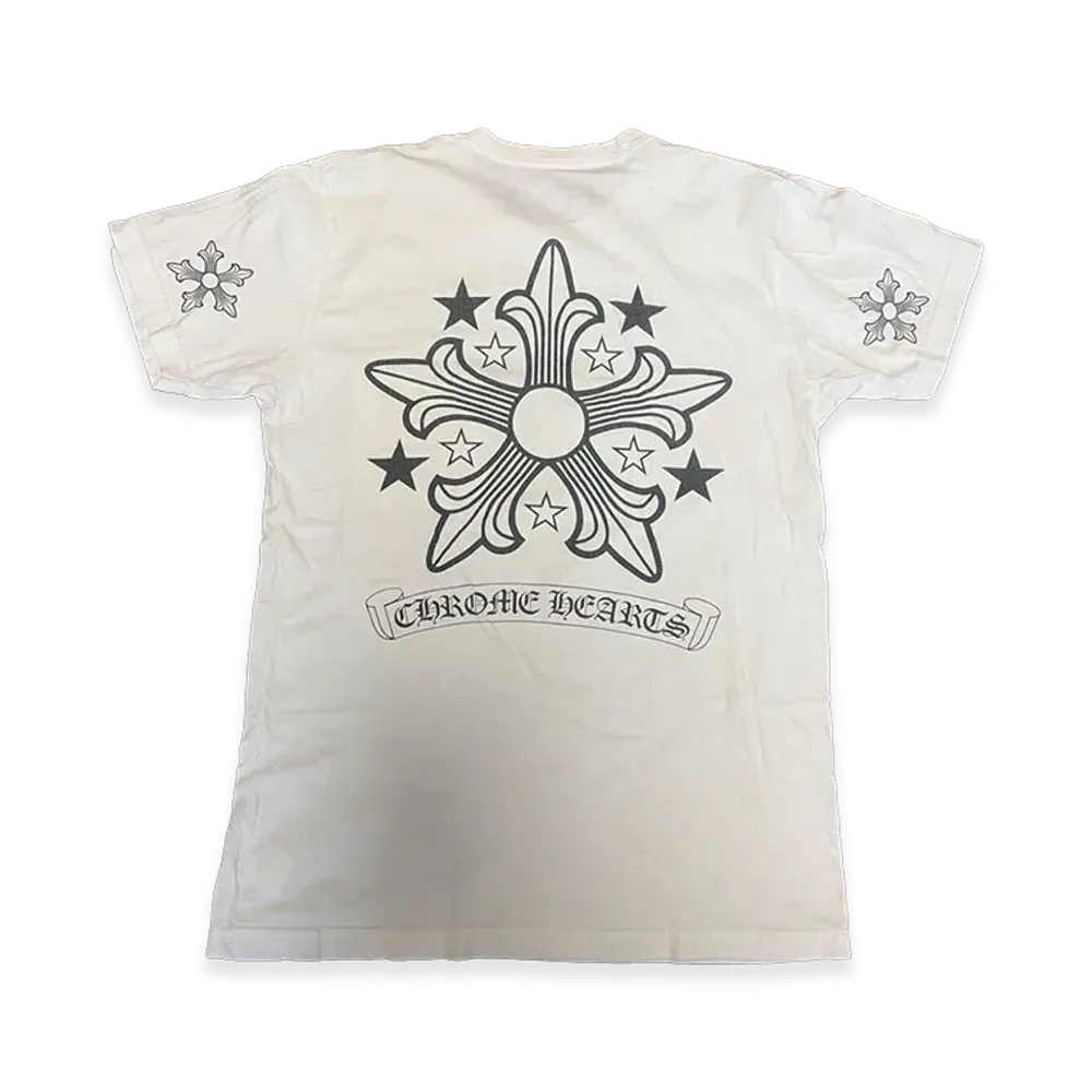 Chrome Hearts CH Plus Cross Scroll Label S/S T-Shirt "White"