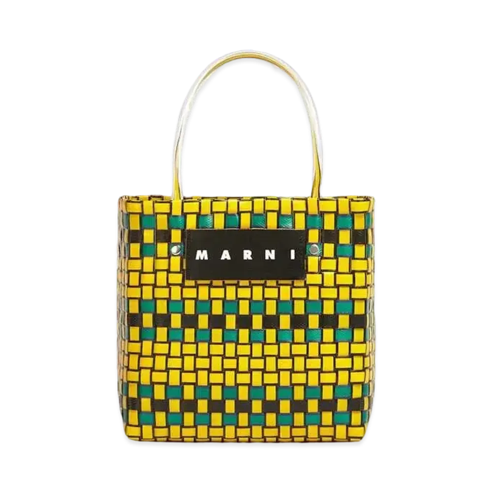 Marni Yellow MARNI MARKET Shopping Bag "Sun"