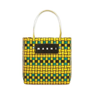 Marni Yellow MARNI MARKET Shopping Bag "Sun"