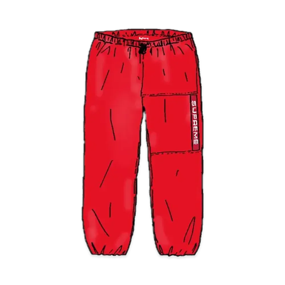 Supreme Heavy Nylon Pant "Red"
