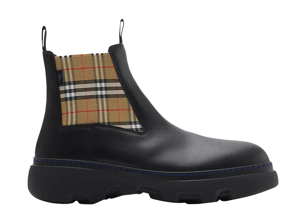 Burberry Chelsea Creeper Leather Boots "Nude&Neutrals"