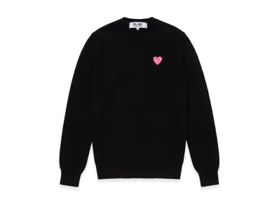 PLAY COMME des GARCONS V-Neck Sweater "Black"