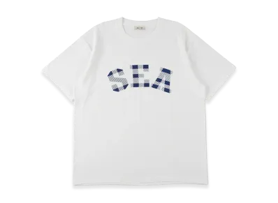 WIND AND SEA Plaid Logo S/S Tee "White"