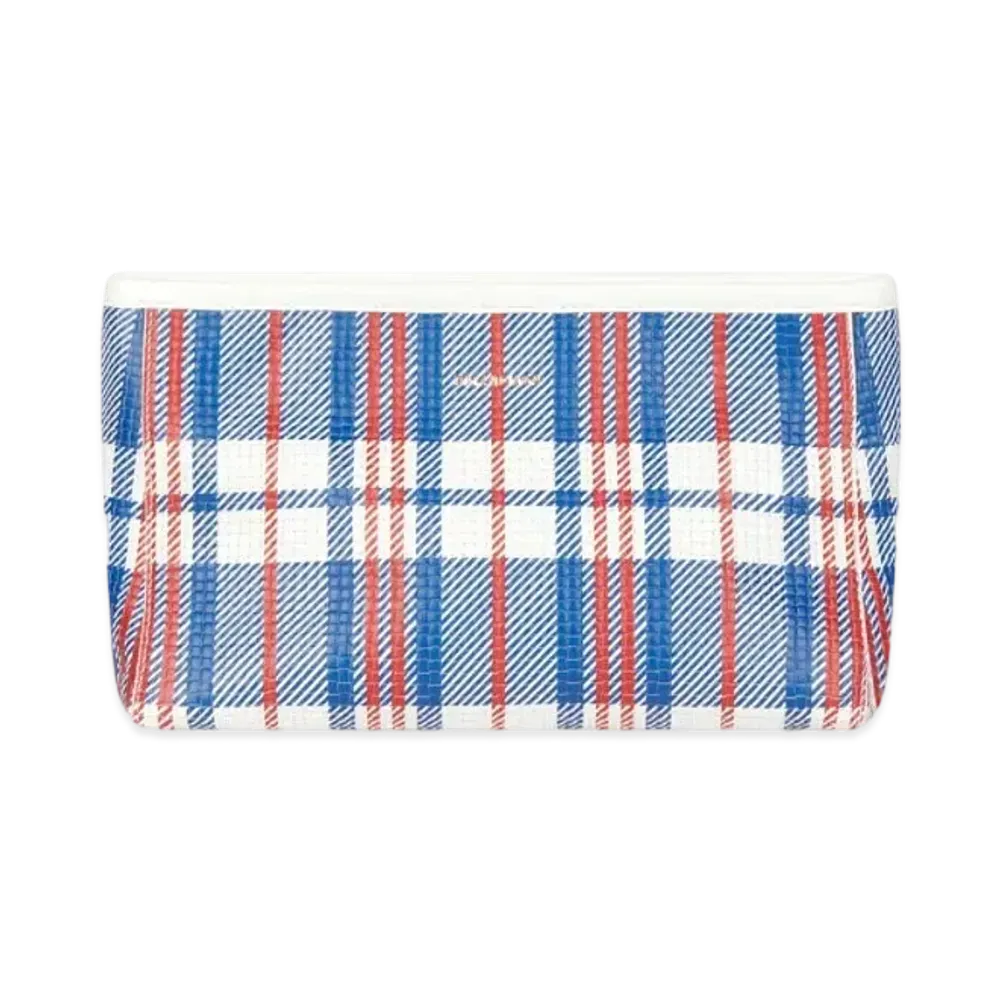 BALENCIAGA Barbes Small Zip Pouch With Handle "Blue"