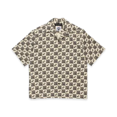 WACKO MARIA x Wolf's Head Corduroy 50'S Open Collar Shirt "One"