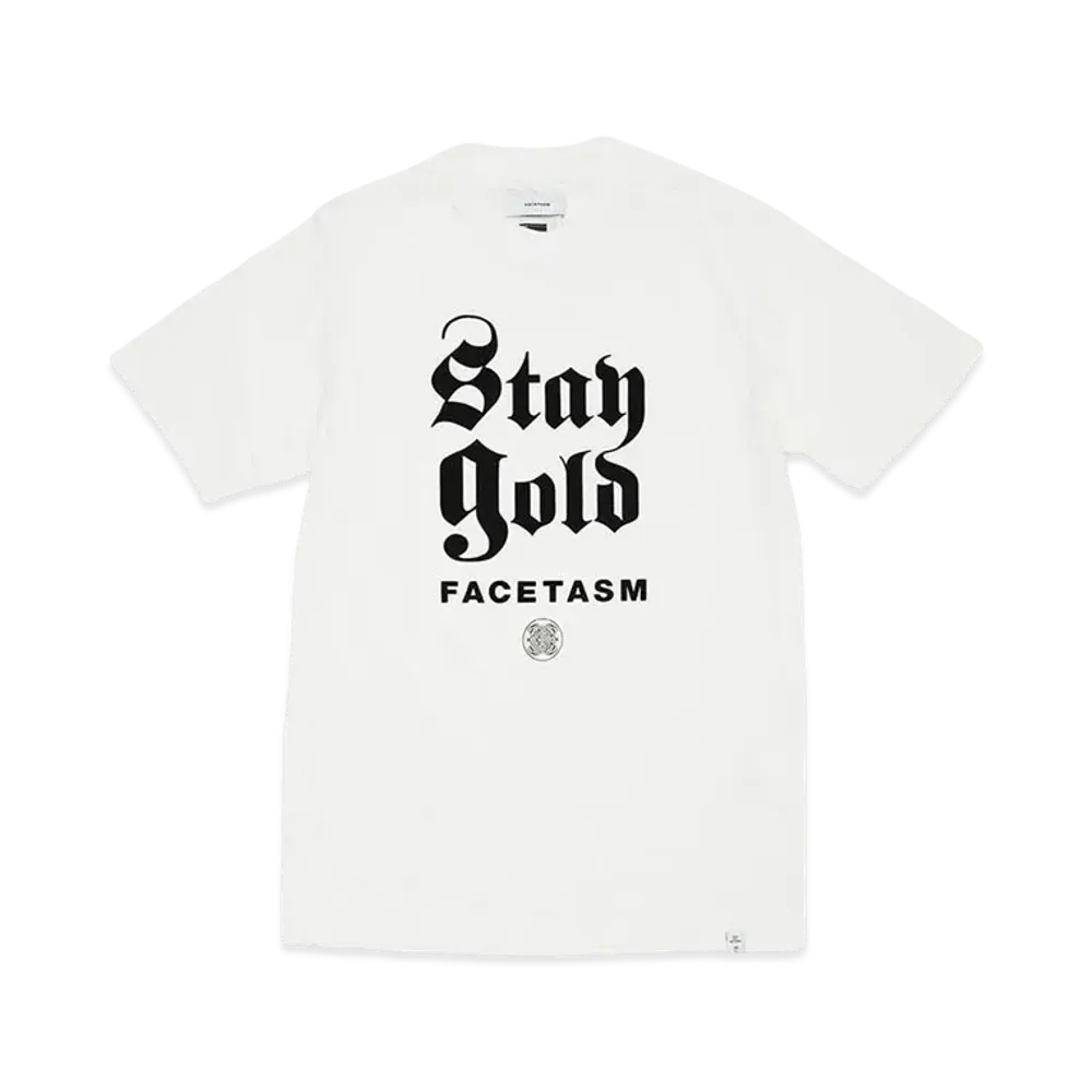 FACETASM STAY GOLD TEE "WHITE"