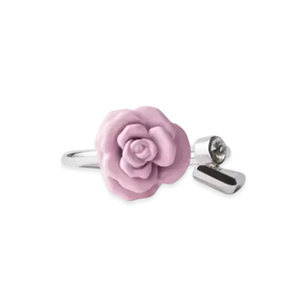 PRADA Enamelled Metal Ring "Pink"