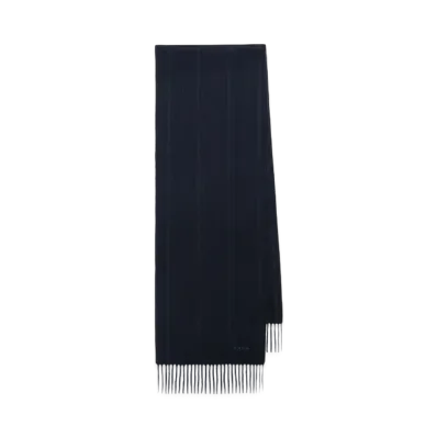 Paul Smith All-Over Stripe Cashmere-Blend Scarf "Navy"