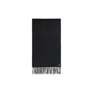 PRADA Women's Silk And Cashmere Scarf "Black"