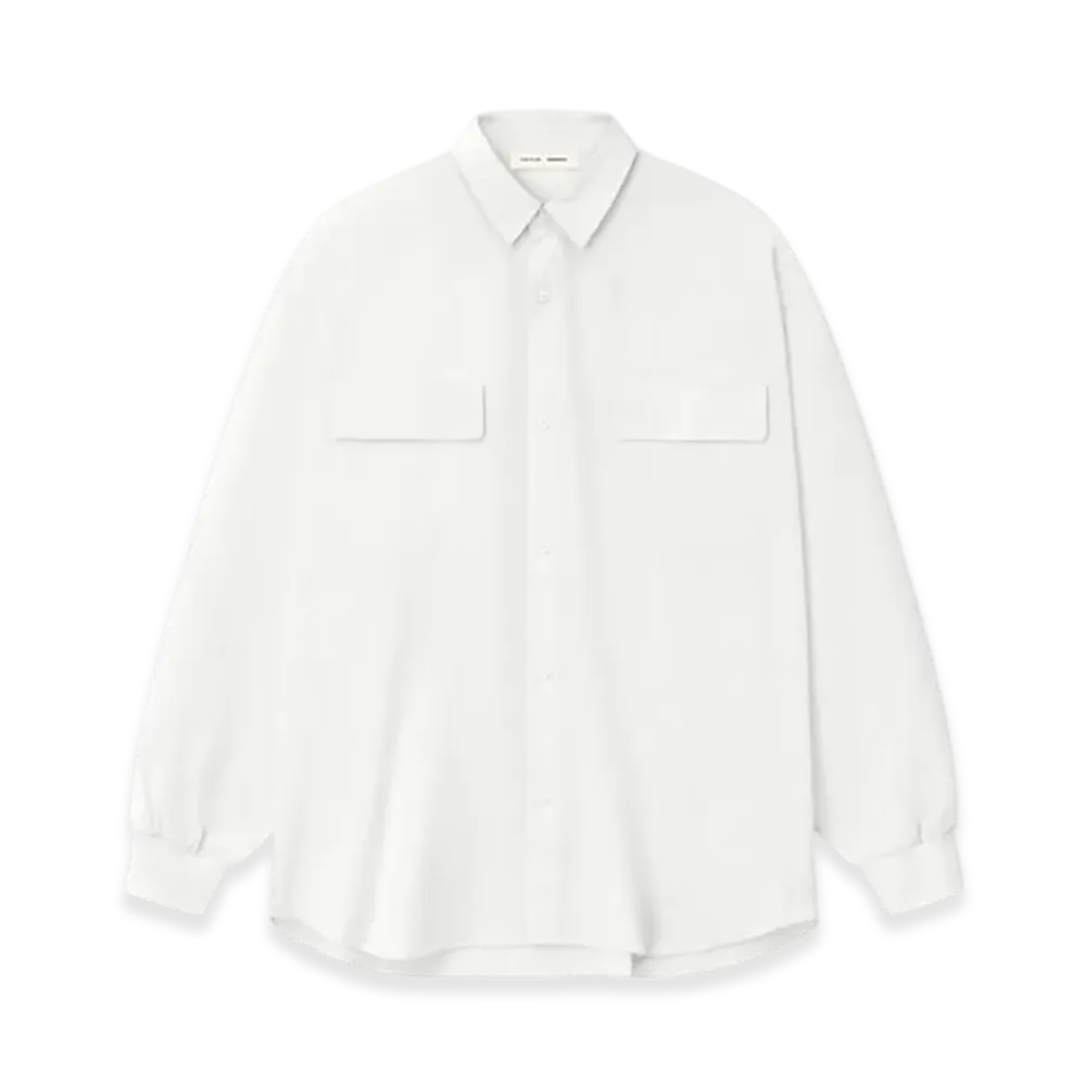 FEAR OF GOD ESSENTIALS Oxford Shirt "Cloud White"