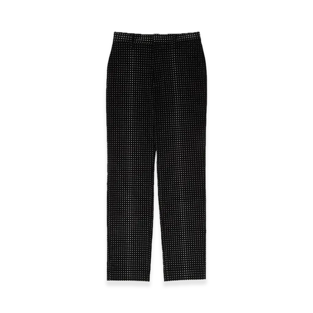 MM6 Maison Margiela Star Velvet Trousers "Black/White"