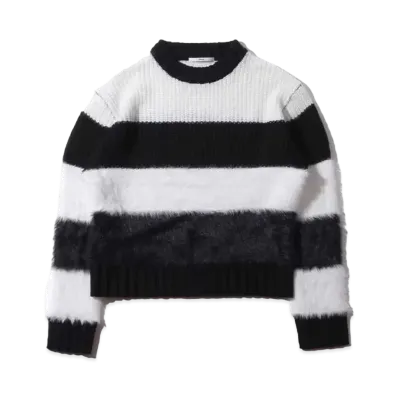 atmos pink Color Block Border Knit "Black"