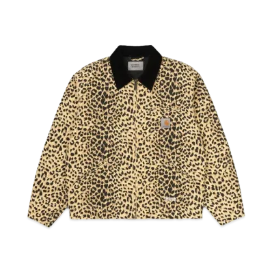 WACKO MARIA x CARHARTT WIP OG LEOPARD DETROIT JACKET "Beige"