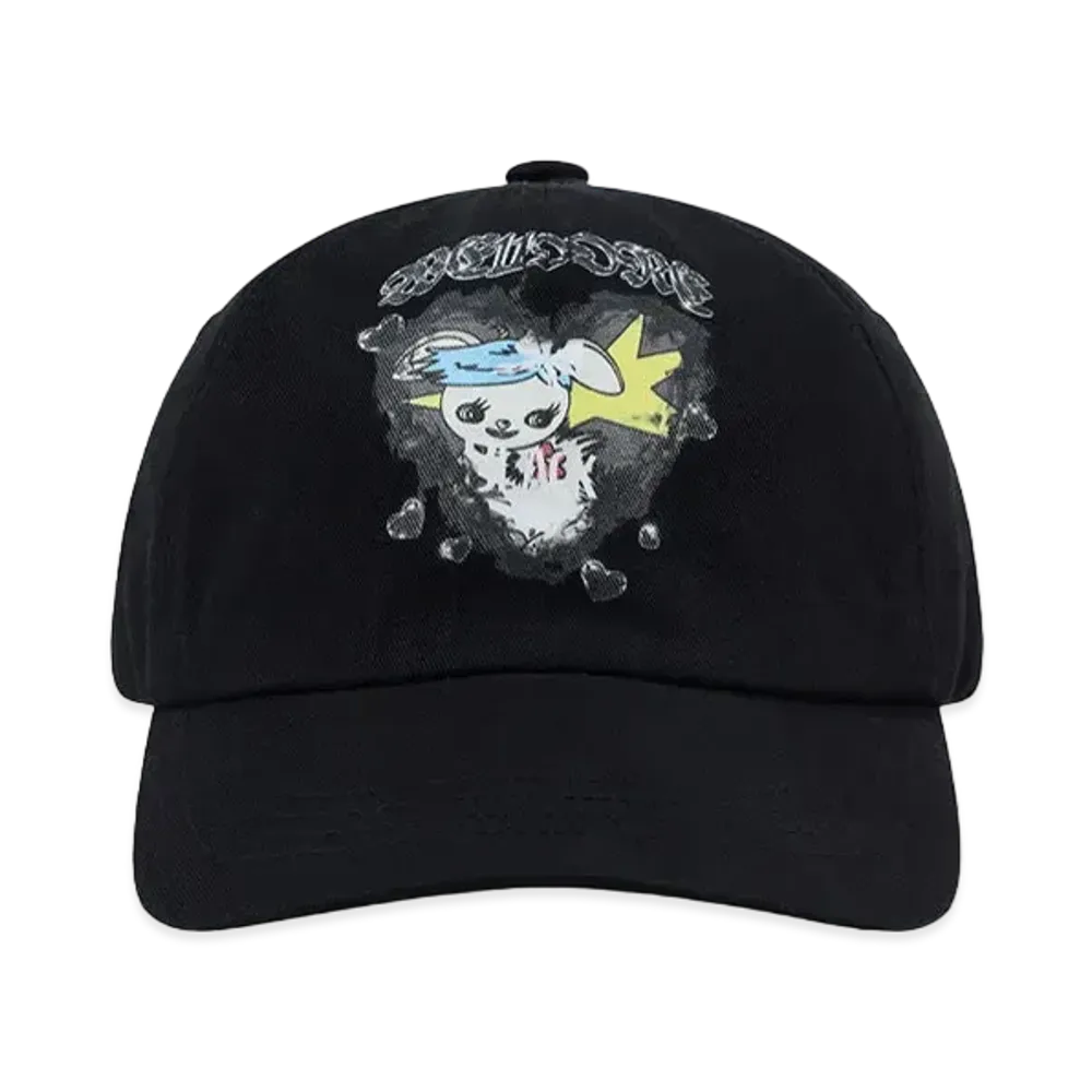 WE11DONE Washed Printed Cap "Black"