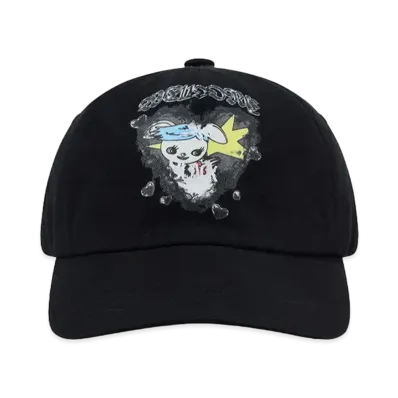 WE11DONE Washed Printed Cap "Black"