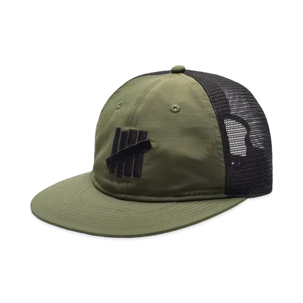 UNDEFEATED Nylon Mesh Icon Snapback "Olive"