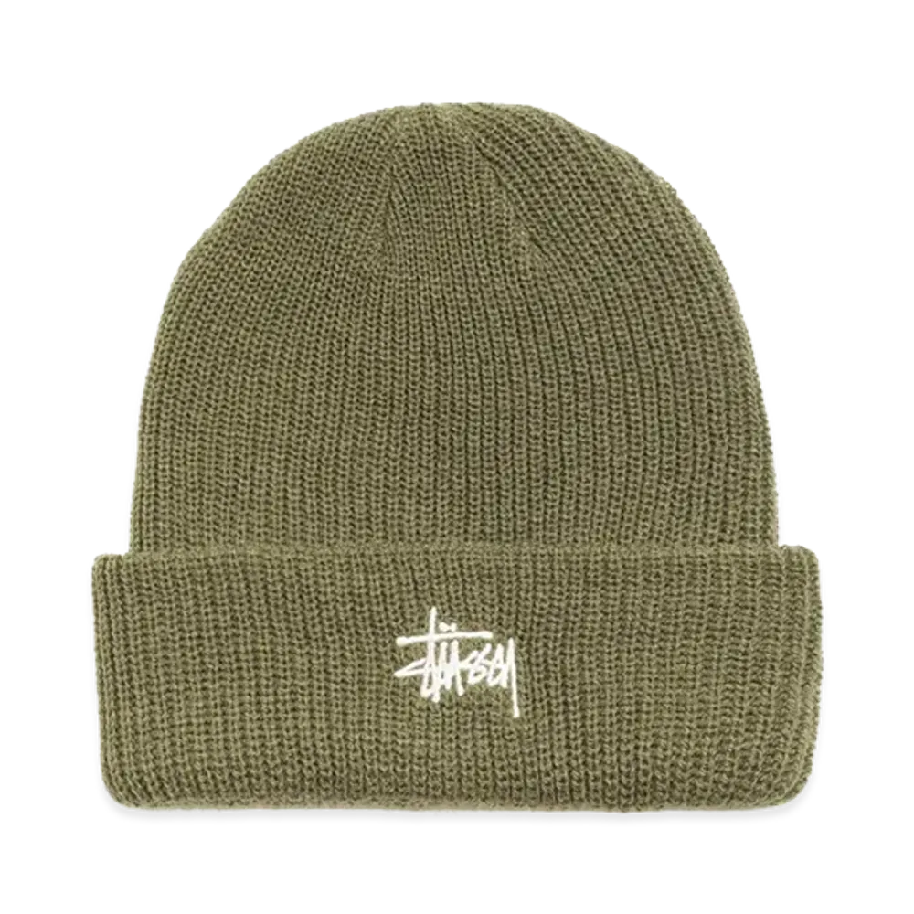 Stussy Basic Stussy Cuff Beanie "Dark Olive"