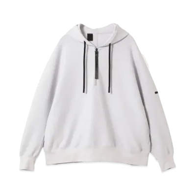 N.HOOLYWOOD Half Zip Hoodie Hoodie "Gray"