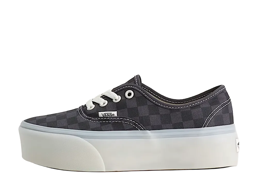 Vans Authentic Checkerboard Platform "Charcoal/Black"