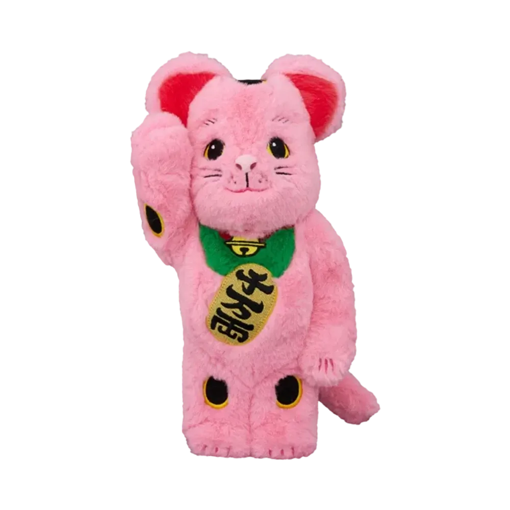 MEDICOM TOY "BEARBRICK" Lucky Cat costume Pink 400%