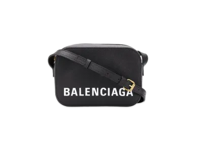 BALENCIAGA Leather Shoulder Bag "Black"