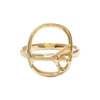 NEEDLES Peace Ring / Small - Gold Plate "Gold"