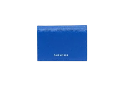 BALENCIAGA Ville Mini Wallet "Blue/White"