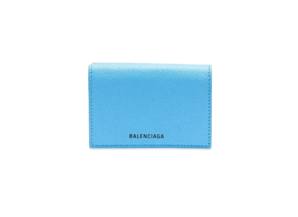 BALENCIAGA Ville Mini Wallet "Light Blue/Light Black"
