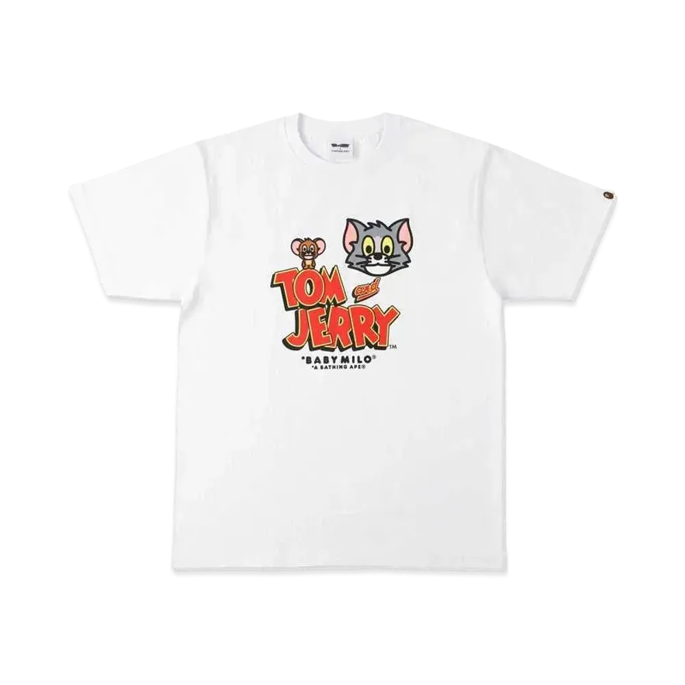 A BATHING APE / TOM AND JERRY BABY MILO TEE 1 "White"