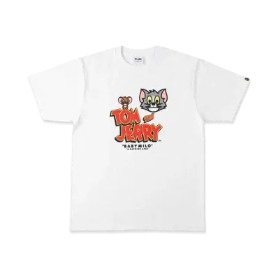 A BATHING APE / TOM AND JERRY BABY MILO TEE 1 "White"