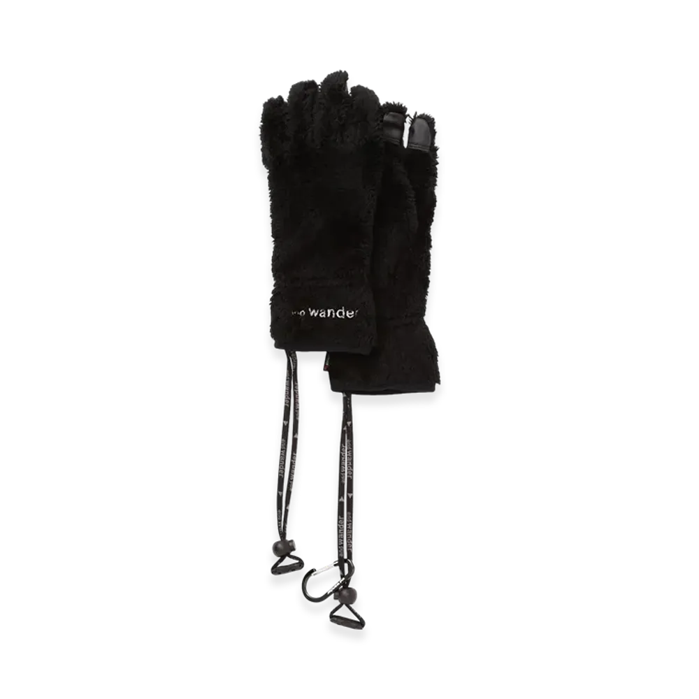 and wander High Loft Fleece Glove "Black"