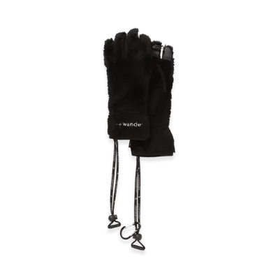 and wander High Loft Fleece Glove "Black"