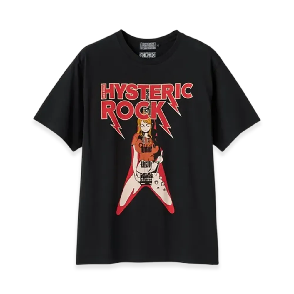 HYSTERIC GLAMOUR x ONE PIECE Nami Flying V T-Shirt "Black"