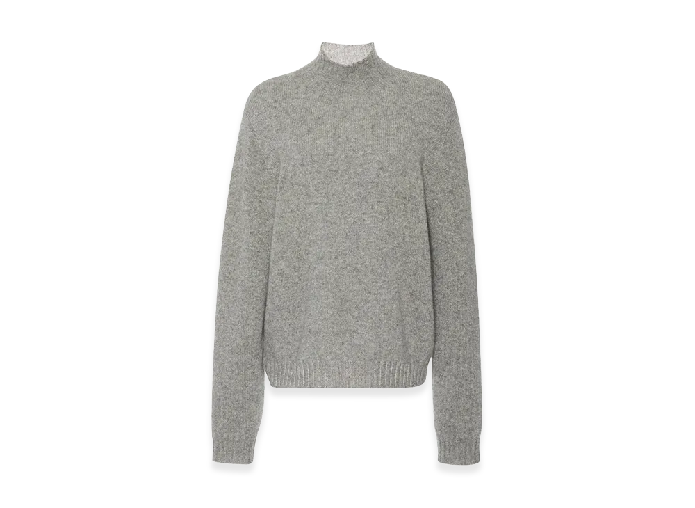 The Row Women's Kensington Cashmere Tops "Medium Heather Grey"