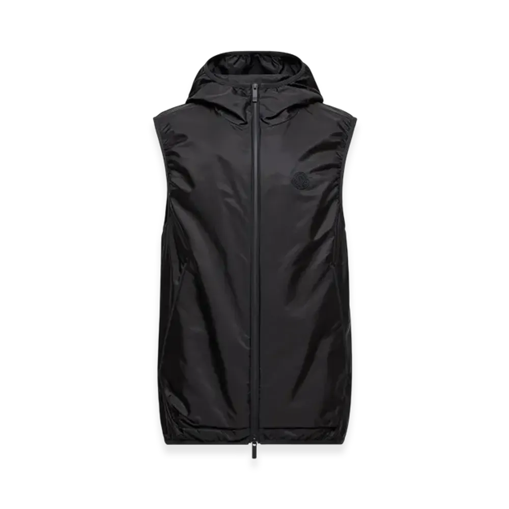 MONCLER Moretan Hooded Gilet "Black"