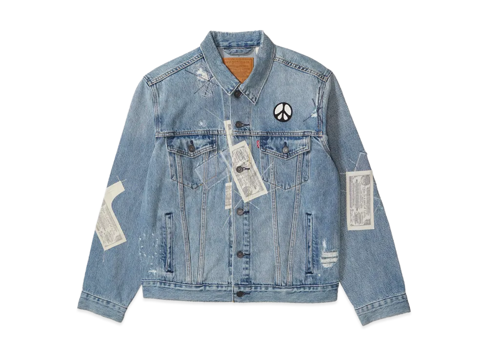 Levi's Slake Collection Trucker Jacket Lots Of Pockets "Midium Indigo"