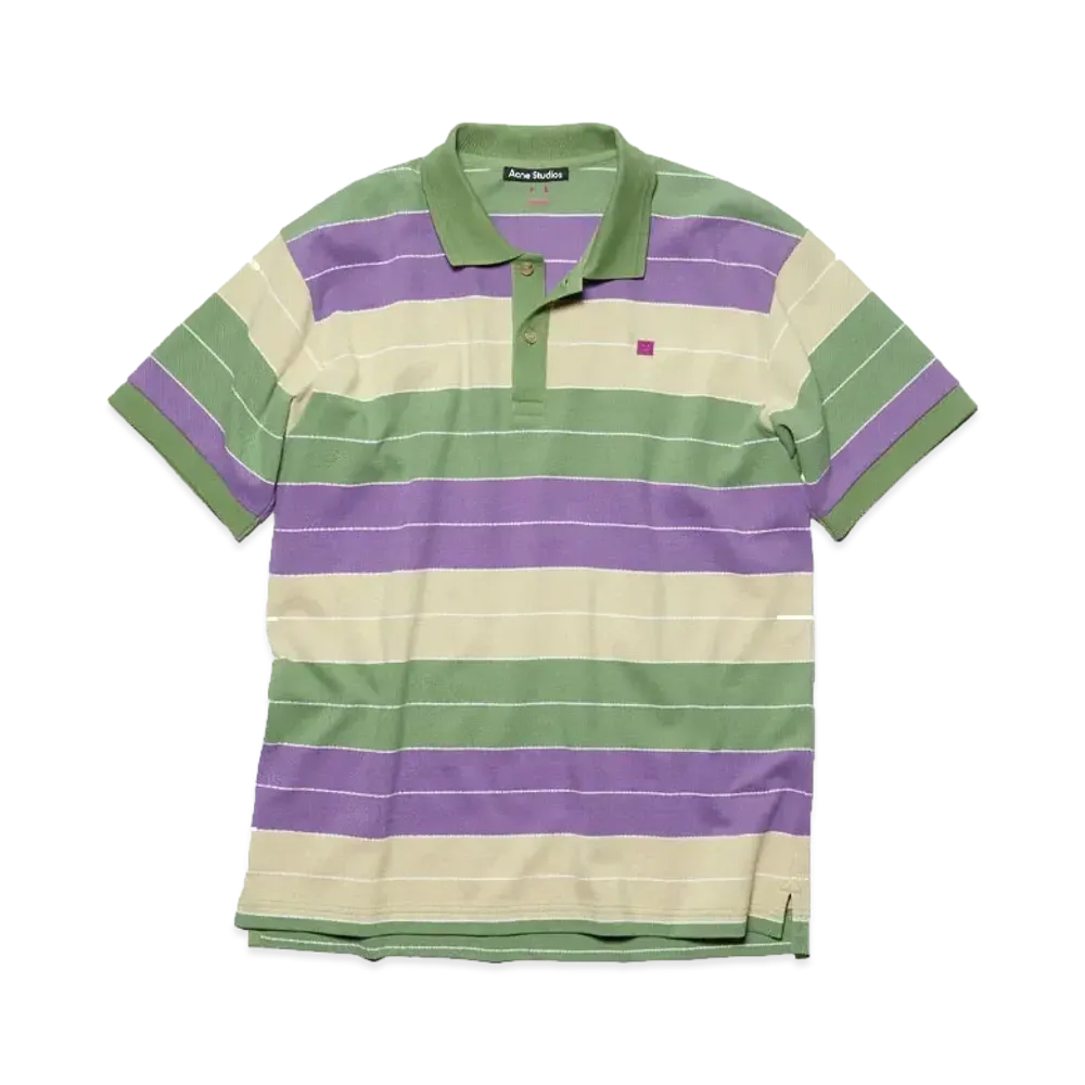Acne Studios Polo T-Shirt "Purple/Green"