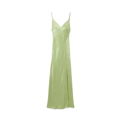 Alexander McQUEEN Slip Evening Dress "Oyster"