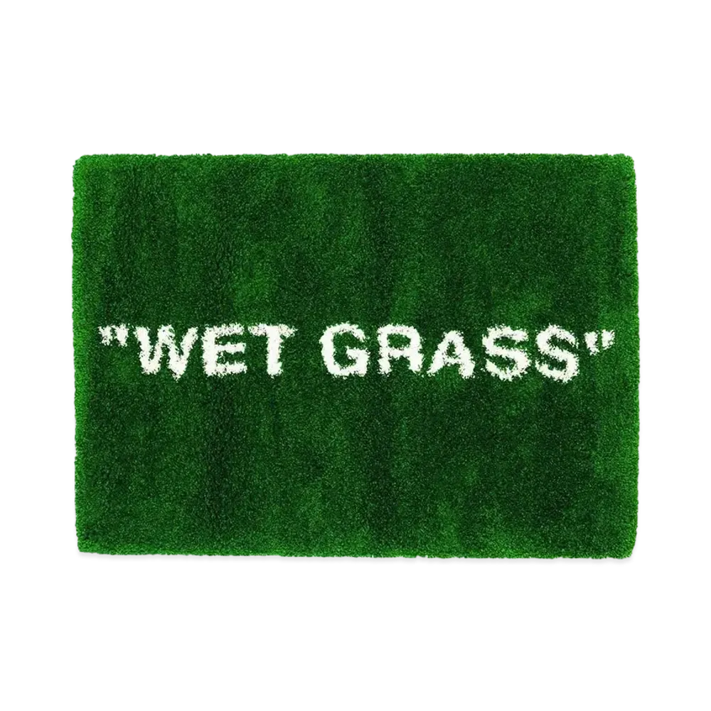OFF-WHITE / IKEA MARKERAD "WET GRASS" Rug "Green"