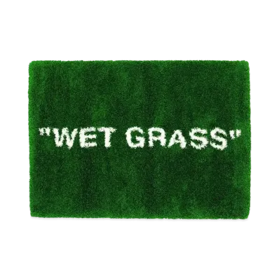OFF-WHITE / IKEA MARKERAD "WET GRASS" Rug "Green"