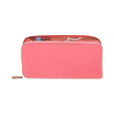 Hermes Azap Silk'In Long Veau Epsom/Silk "Rose Azale/Rose Azale/Silver"