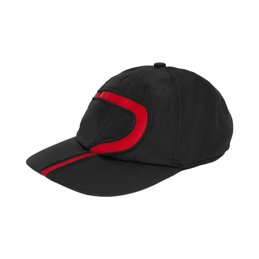 MSGM Nylon Baseball Cap "Black"