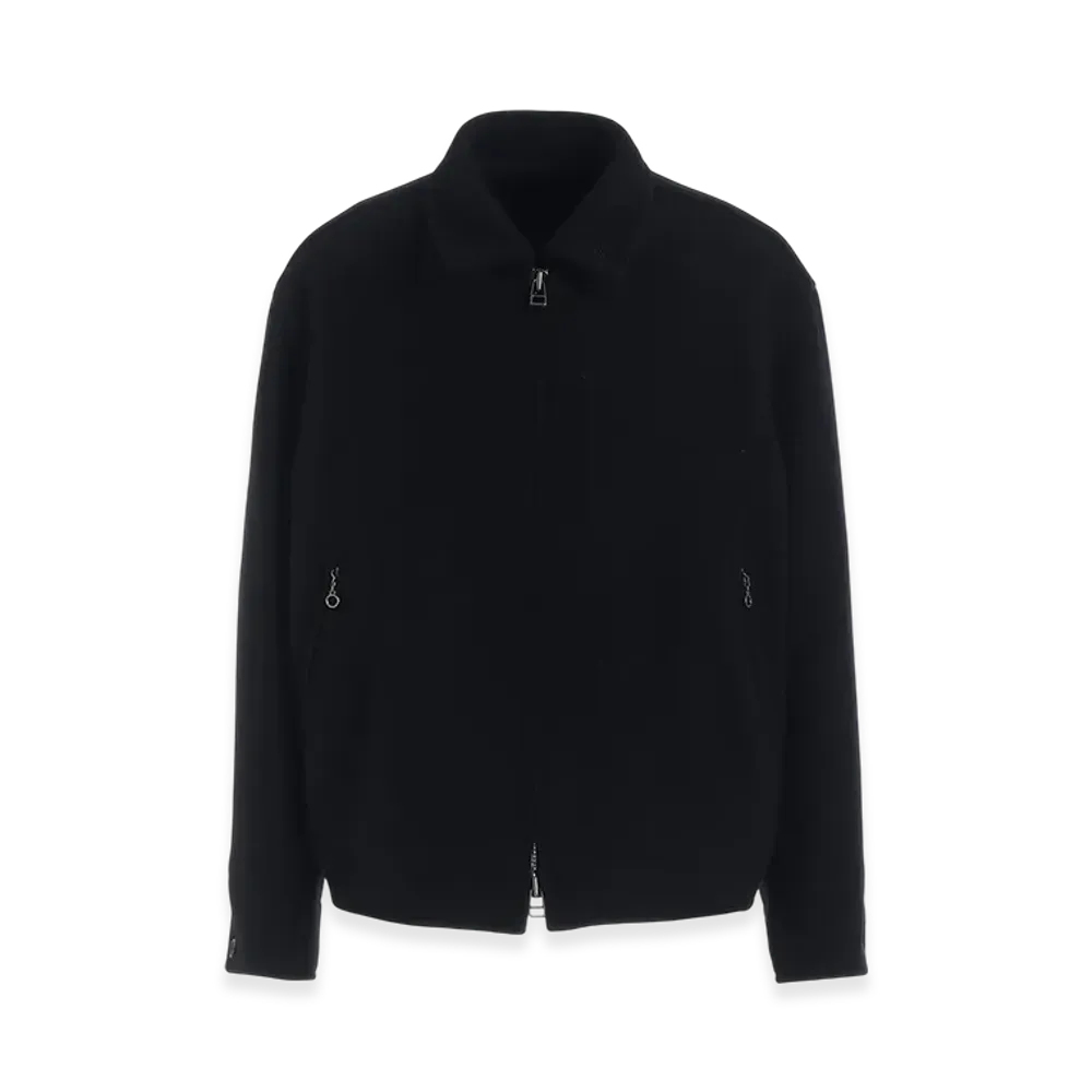 S'YTE Double-Weave Melton Oversized Zipper Blouson "Black"