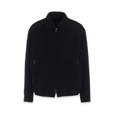 S'YTE Double-Weave Melton Oversized Zipper Blouson "Black"